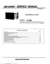 Sharp R-9380 Service Manual