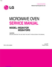 LG MS2647GRS Service Manual