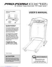Pro-Form CX12i interactive trainer User Manual