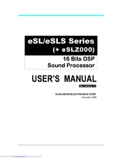 Elan eSL Series User Manual
