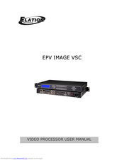 Elation EPV IMAGE VSC User Manual
