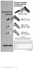 Porter-Cable Postive clutch 7523 Instruction Manual