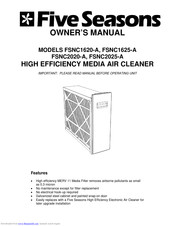 Five Seasons FSNC1620-A Owner's Manual