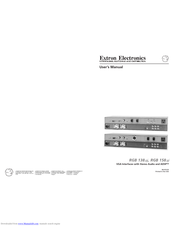 Extron electronics RGB 158xi User Manual