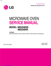 LG MS2548XR Service Manual