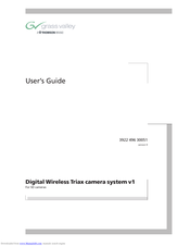GRASS VALLEY Triax camera system v1 User Manual