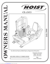Hoist Fitness CL-2415 Owner's Manual
