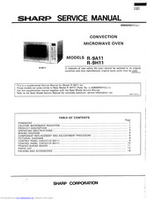 Sharp R-9A11 Service Manual