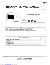 Sharp R-2V53 Service Manual
