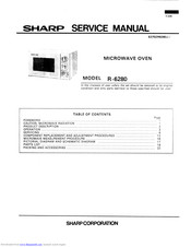 Sharp R-6280 Service Manual