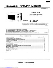 Sharp R-9200 Service Manual