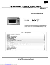 Sharp R-3C57 Service Manual