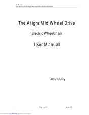 AC Mobility Atigra Mid Wheel Drive User Manual