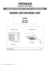 Hitachi RAI-18C Instruction Manual