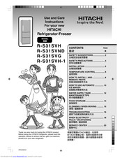 Hitachi R-S31SVH Use And Care Instructions Manual