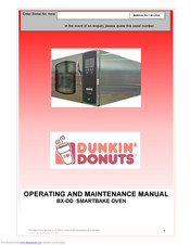 Belshaw Brothers BX-DD Operating And Maintenance Manual