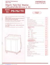 Hitachi PS-70J TH Instruction Manual