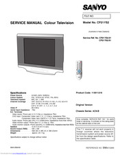 Sanyo CP21YS2 Service Manual
