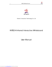 Intech Infrared Interactive Whiteboard User Manual