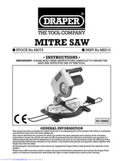 Draper 68075 Instructions Manual