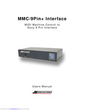 JLCooper Electronics MMC/9Pin+ Interface User Manual