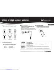 Gateway FHX2402L Setup Manual