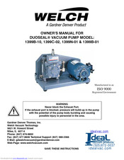 Welch DUOSEAL 1399B-10 Owner's Manual