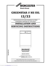 Worcester GREENSTAR II HE OIL 12/22 Installation And Servicing Instructions