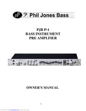 PJB P-1 Owner's Manual