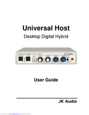 JK Audio Universal Host User Manual