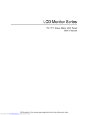 JETWAY LCD Monitor Series User Manual