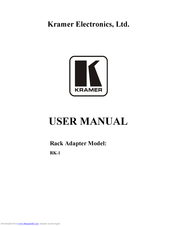 Kramer RK-1 User Manual