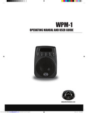 Wharfedale Pro WPM-1 Operating Manual And User Manual