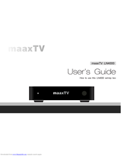 maaxTV LN4000 User Manual