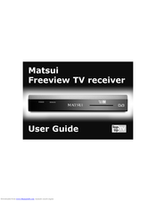 Matsui Freeview TV receiver User Manual