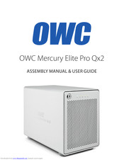 OWC Mercury Elite Pro Qx2 Assembly Manual & User Manual