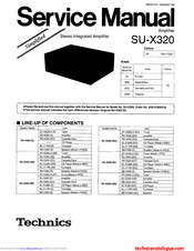 Technics SU-X320 Service Manual