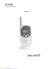 DORO BM35 Manual