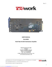 Network Electronics DA-HDSDI User Manual