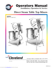 Cleveland MKDT-20-T Operator's Manual