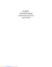 NuDAQ PCI-6308V User Manual