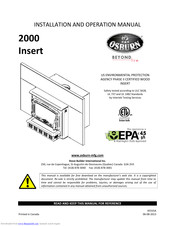 Osburn 2000 Insert Installation And Operation Manual