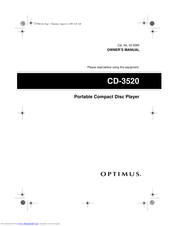 Optimus CD-3520 Owner's Manual