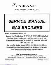 Garland 76-40R. 76-40S. 76-40T Service Manual