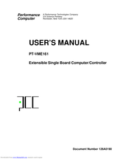 Performance Computer PT-VME161 User Manual