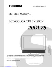 Toshiba 20DL76 Service Manual