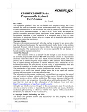 POSIFLEX KB-6800U Series User Manual