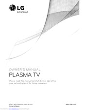Lg Plasma TV Owner's Manual