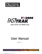 Promise Technology FastTrak TX2000 User Manual