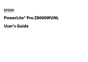 Epson PowerLite Pro Z8000WUNL User Manual